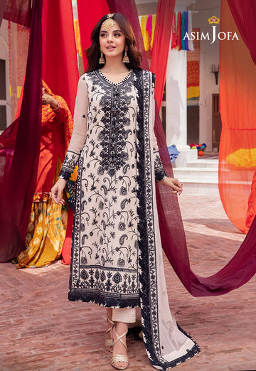 Asim Jofa AJAB-02 Abresham Embroidered Lawn Online Shopping